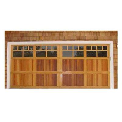 China Solid heat insulation good quality support factory customization garage door wholesale wood flap door for sale