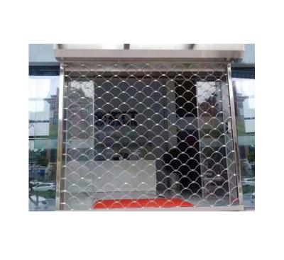 China Professional Anti-theft Security Mesh Rolling Shutter Door Iron Wire Grill Hangzhou Customization for sale