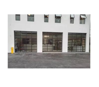 China Good Quality Anti Theft Insulated See The Aluminum Roll Up Glass Garage Door for sale