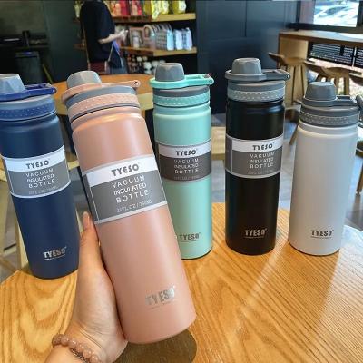 China PORTABLE 530/750ML Tyeso Thermos Bottle Stainless Steel Vacuum Flask Insulated Water Bottle Travel Cup For children Coffee Mug for sale