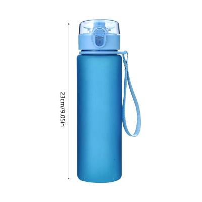 China PORTABLE 560ml Water Bottle Outdoor Adult Sports Water Cup Portable Plastic Bottle Student Teapot Kitchen Drinking Tools for sale