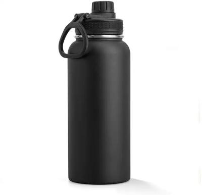 China PORTABLE Water Bottle Insulated 1000ml 32 oz Stainless Steel Double Wall Vacuum Wide Mouth Sport Bottle with Leakproof Spout Lid for sale