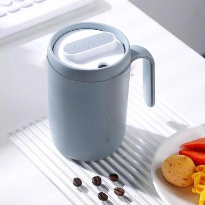 China PORTABLE Large Capacity Covered Milk Coffee Cup Gift For Kitchen Travel Domestic Grey Creative Stainless steel Drinking Cup Portable for sale