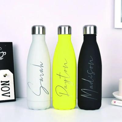 China PORTABLE Personalised Stainless Steel Drink Bottle 500ml/ Gifts For Bridesmaids/ Teachers/ Christmas Gifts Customizable objects Tumblers for sale