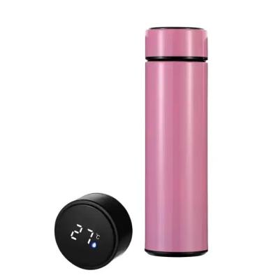 China PORTABLE Stainless Steel Smart Water Bottle Leak Proof Double Walled Keep Drink Hot & Cold LCD Temperature Display for sale