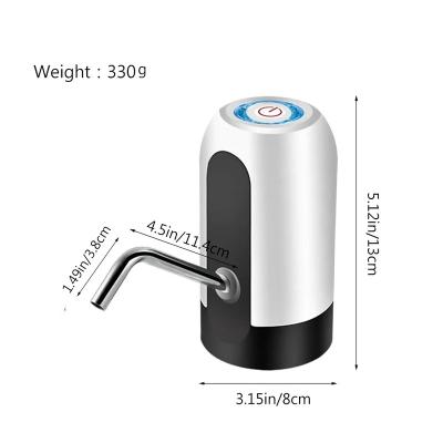 China PORTABLE Electric Portable Water Dispenser Pump for 5 Gallon Bottle Usb Charge With Extension Hose Barreled Tools for sale