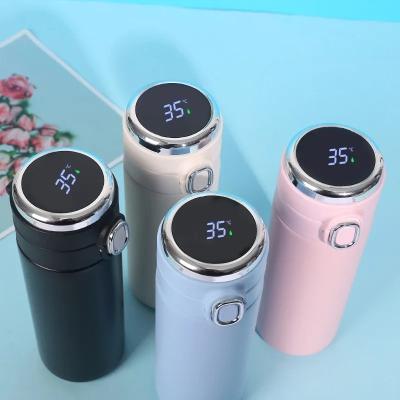 China PORTABLE 400ML Smart Thermos Stainless Steel Water Bottle Led Digital Temperature Display Coffee Thermal Mugs Intelligent Insulation Cups for sale