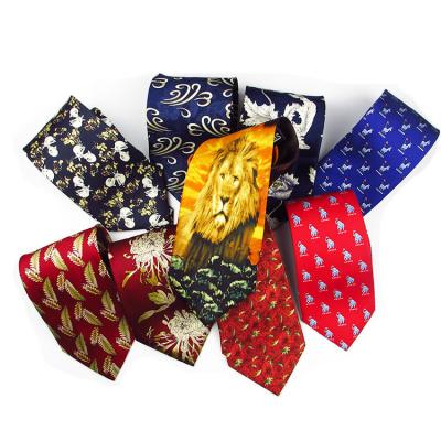 China wholesale popular high quality double brushed silk fabric 100%silk necktie polyester tie for sale