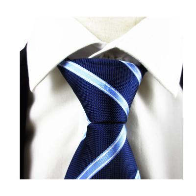 China Plaid Factory Wholesale Chinese Striped Fabric Woven Navy Striope Tie 100% Navy Striope For Business for sale