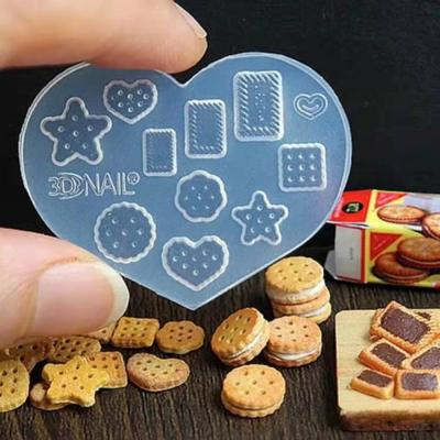 China Eco-friendly New Design Loving Heart Shape 3D Nail Art Silicone Mold for sale