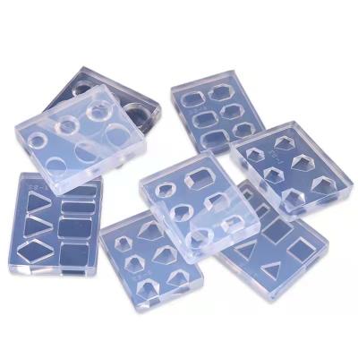 China Eco-Friendly Nail Art Jewelry Diamond Decor 3D Carving Silicone Nail Mold Manicure Pedicure Stamping Gauge Punch Accessories for sale