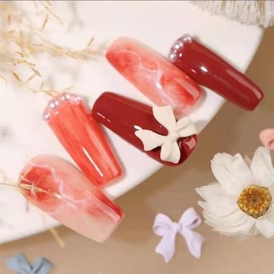 China Cute Easy Mini Nail Flower Stencil Resin Charms For Manicure Girl Woman Making Flower Sliders Accessories DIY Embellsihment Nail Art for sale