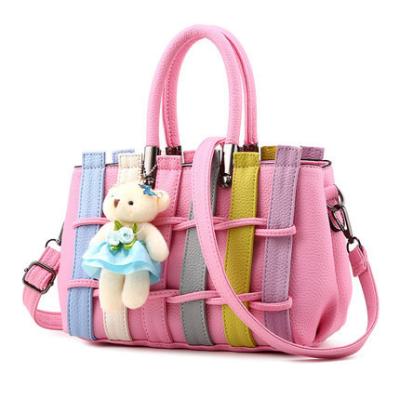 China Buckle Closure Canvas Handbag Women Girls New Support Backpack School Shoulder Cross - Body Bag Backpack for sale