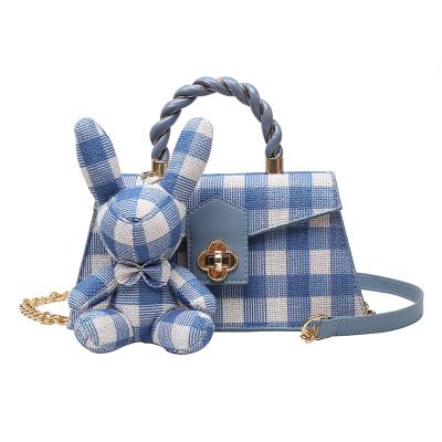 China Zipper Closure SAC1021044 Rabbit Doll Accessories Handbag for sale