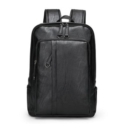 China Fashion Large Capacity Backpack Waterproof Wholesale Color Men Backpack Soft Leather Laptop for sale