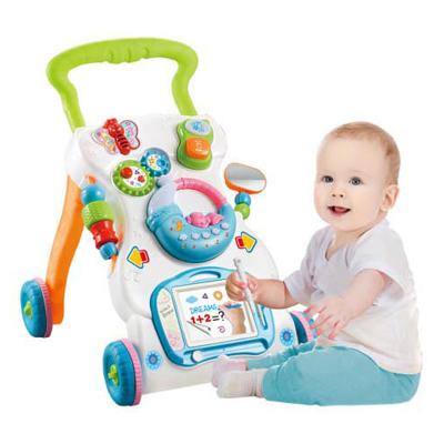 China Musical Funny Toy Kids Walker With Lighting Music Multi Function Baby Plastic Walker For Learning Support for sale