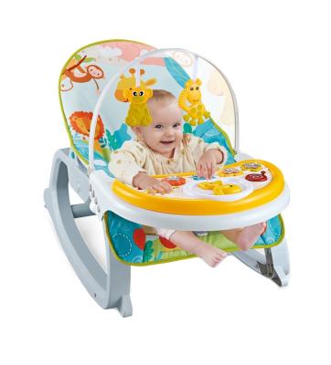 China High Quality Plastic Baby Rocking Chair Music Baby Rocking Chair With Popular Dining Table for sale