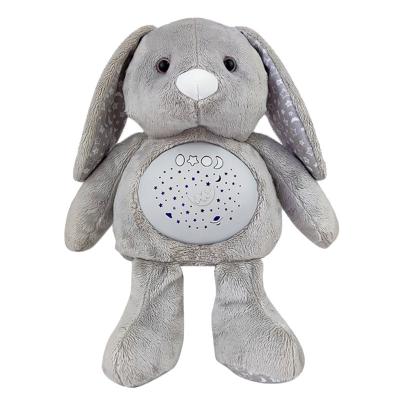 China Stuffed Rabbit Baby Plush Toys with Musical Projection Baby Game Toys Baby Stuffed Toys Boys and Girl. for sale