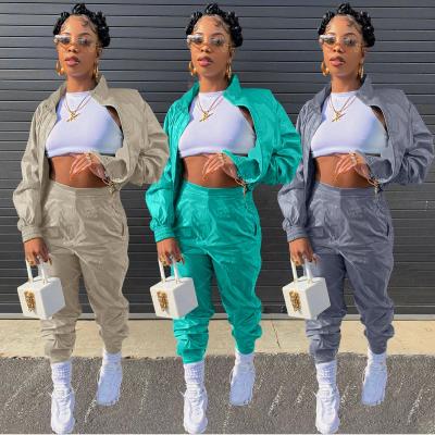 China New QUICK DRY Amazon Drop Clothing For Women Two Piece Tracksuit Solid Color Sweat Suits Women 2 Piece Drop Sets for sale