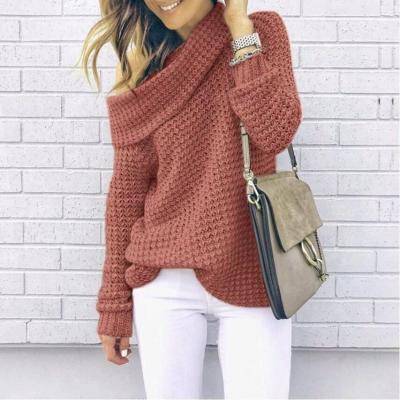 China New Anti-wrinkle autumn winter solid color sweaters cashmere women casual hand knitted two-piece sweater with great price for sale