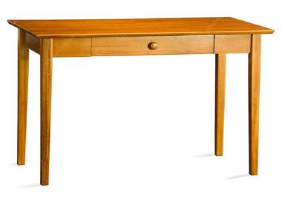 China Antique Round Edge Hotel Furniture Writing Desk With Drawer Environment - Friendly Simple Style for sale