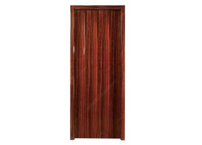 China 0.6mm Wood Veneer Hotel Fixed Furniture Single / Swing Room Door With Lacquer For School / Villa / Club for sale