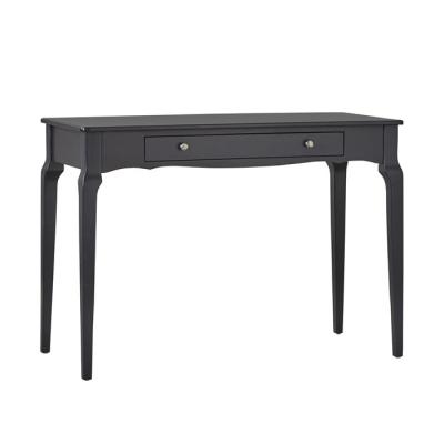 China Classical Hotel Furniture Wooden Black Writing Desk With Drawers , High Grade Dark Wood Writing Desk for sale