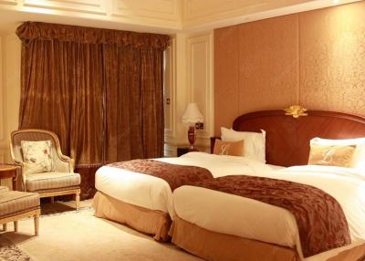 China Muebles modernos del chalet, cama de cinco estrellas del hotel de Upholatered de la pocilga europea en venta