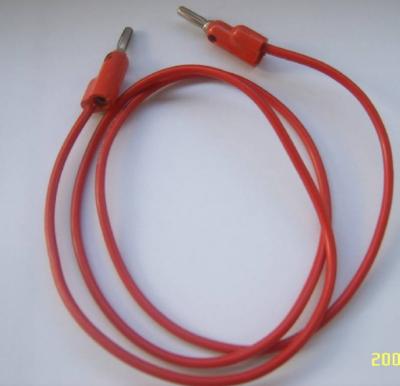 China 20A high current test wire cable 2.1 silicon wire test cable 1 meter 4.0mm banana plug OEM connectors en venta