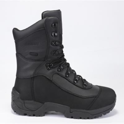 China Hunting Boot Russia High Quality Hunting Boots Black Leather Nylon Fabric Cold Resistant And Waterproof Outdoor Boots for sale