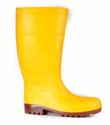 China Dubai SC-6613 Dubai SC-6613 Steel Toe and Cheap Steel Toe Work Heavy Duty Yellow Boots and Rain Safety Slip Work Boots for sale