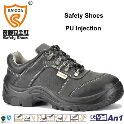 China Anti-Static Polyurethane PU Injection S3 Sole Safety Shoes Factory With Steel Toe And Steel Cap Anti Static for sale