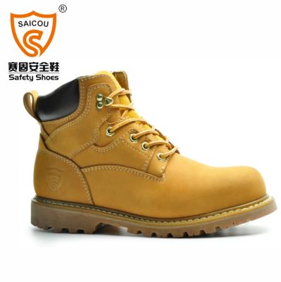 China SC-8870C steel toe brand safety goodyear welted shoes factory for sale