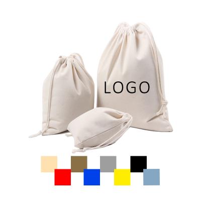 China Durable/Eco/Colorful Small Muslin Reusable Suction String Bags Cotton Canvas Wholesale Custom Drawstring Bag for sale