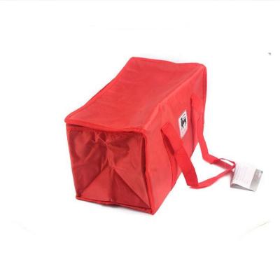 China Latest Product Beautiful Design Recyclable Red Foldable Portable Environmental Cooler Bag Leakproof Ice Bag for sale