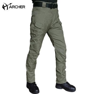 China OEM Custom Anti-Wrinkle OEM Mens Water Repellent Lightweight Cargo Pants Outdoor Multi Functional Rise Pockets Work Trouser Pants for sale