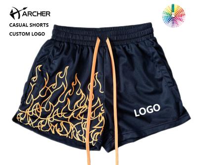 China QUICK DRY Sports Polyester Nets Shorts For Men Full Sublimation Pattern Summer Beach Sports Mens Basketball Mesh Shorts Custom Made for sale