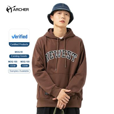 China Breathable factory oversized streetwear alphabet pattern gym heavy simple hoodies to print hoodie for men for sale