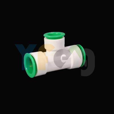 China Quick Fitting PPR YIFENG PPR Water Connector PPR Quick Coupling Plastic Tee Pipe Free Coupling Hot-melt Joint for sale