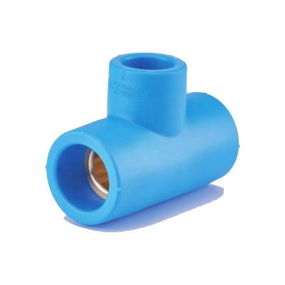 China YIFENG PPR PPR-CU Reducing Tee Reducing Tee T2 Reducing Tee Copper Core Tube Fittings Reducing Tee Equal for sale