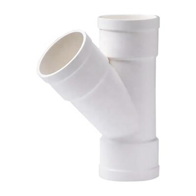 China YIFENG PVC Oblique Fittings PVC Tee DN32 Tee Pipe and Oblique Pipe Fitting for sale