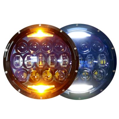 China With DRL And Turning Lights 7 Inch Led Headlight H4 Round 7