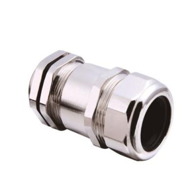 China Stainless/Brass/Plastic Material Can Be Customized Hot Promotional Lockable Waterproof Stainless Steel Double Compression IP68 Cable Gland For Flexible Plastic Conduit for sale