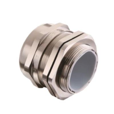 China IP68 Waterproof Dustproof Nickel Plated Brass Cable Gland in Embedded Type for sale