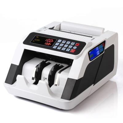 China Automatic Money Counting Machine For Cash And Detecting Automatic Money Counting Machine With 2 Displays Cash Detector With Detect Function Bill Counter Cash Counting Machine for sale