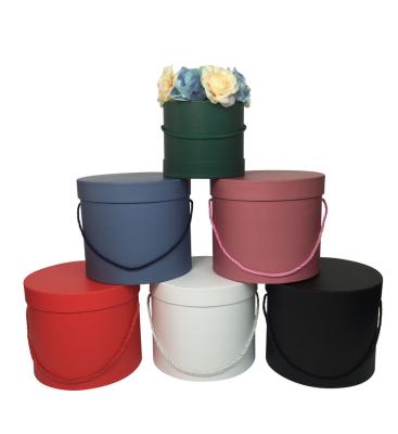 China Wholesale Disposable Round Black Flower Custom Large Round Soap Bucket Hug Spot Three-Piece Suit With Ribbon for sale