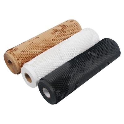 China Recycled Protective Packing Materials Honeycomb Kraft Wrapping Paper Damping Wrapping Paper Roll Brown for sale