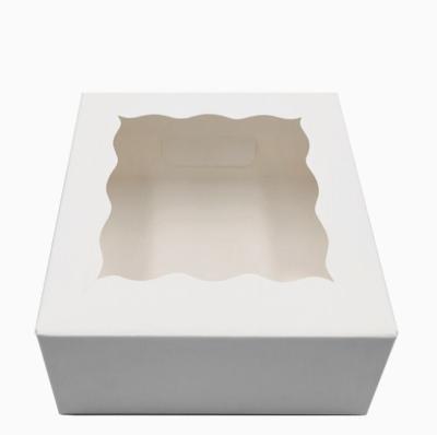 China Recycled Materials Wholesale PVC Transparent Cake Box With Window Cake Box Custom Packaging Boxes For Cakes And Cupcakes for sale