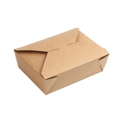 China Recycled Materials Custom Disposable Container Take Out Lunch Packing Boxes For Fast Food Grade Paper Packing Box Container for sale