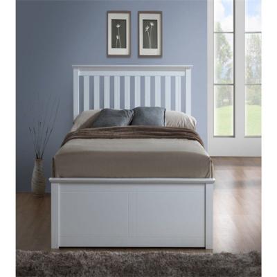 China Modern white wooden bed from RTA for sale